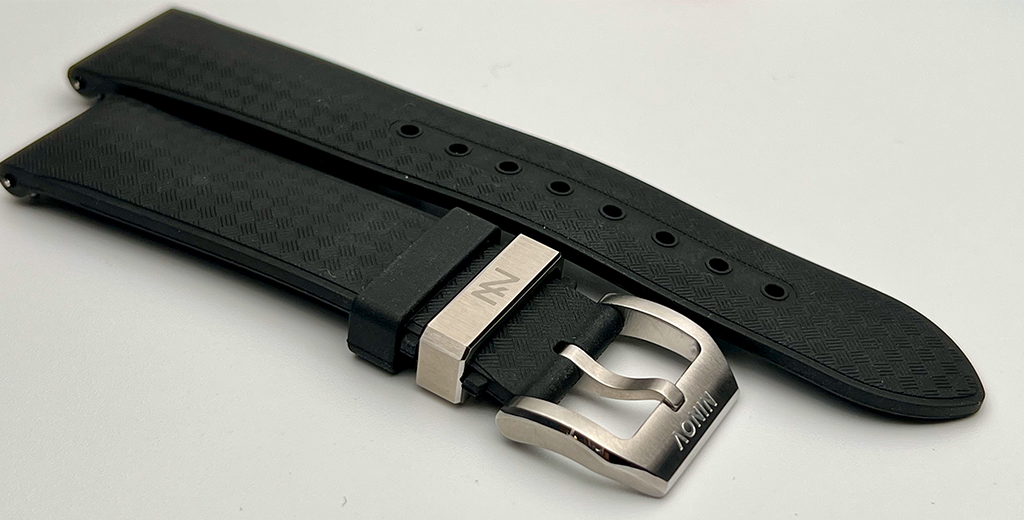 Black Rubber Strap NV-RB-01