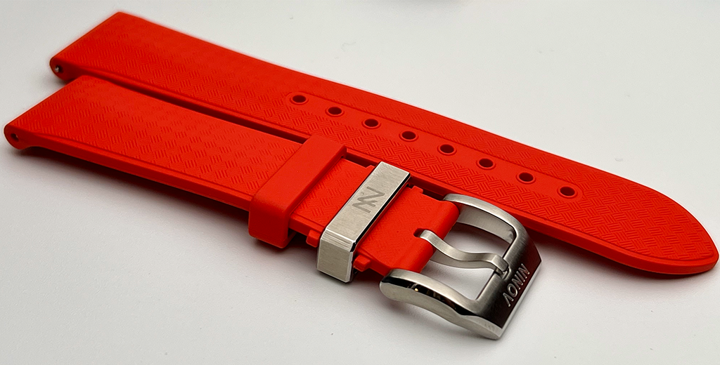 Red Rubber Strap NV-RB-01