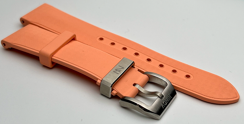 Salmon Rubber Strap NV-RB-01