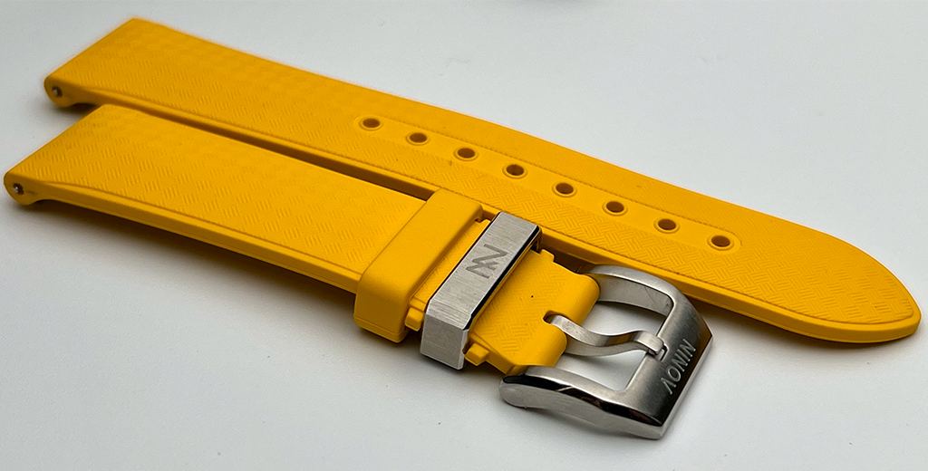 Yellow Rubber Strap NV-RB-01